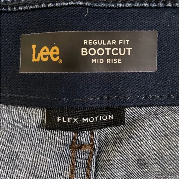 Women’s LEE Size 8 MEDIUM Bootcut Midrise Flex Motion Blue Jeans - Picture 6 of 8